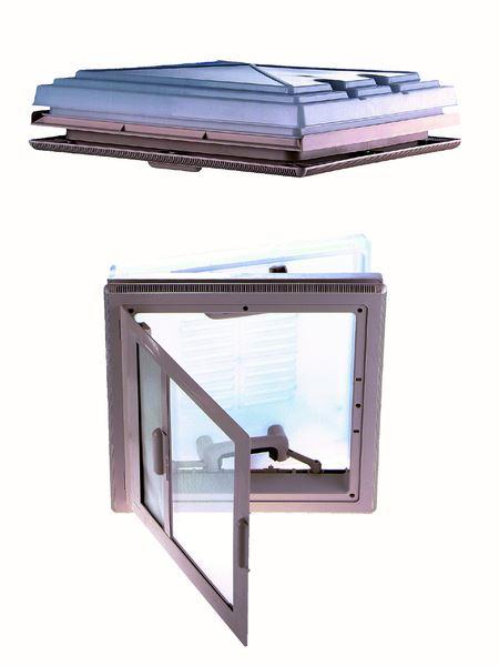 42 x 42 cm Dachhaube Dachfenster Dachluke Vent für Wohnwagen, Wohnmobil  Klar DHL